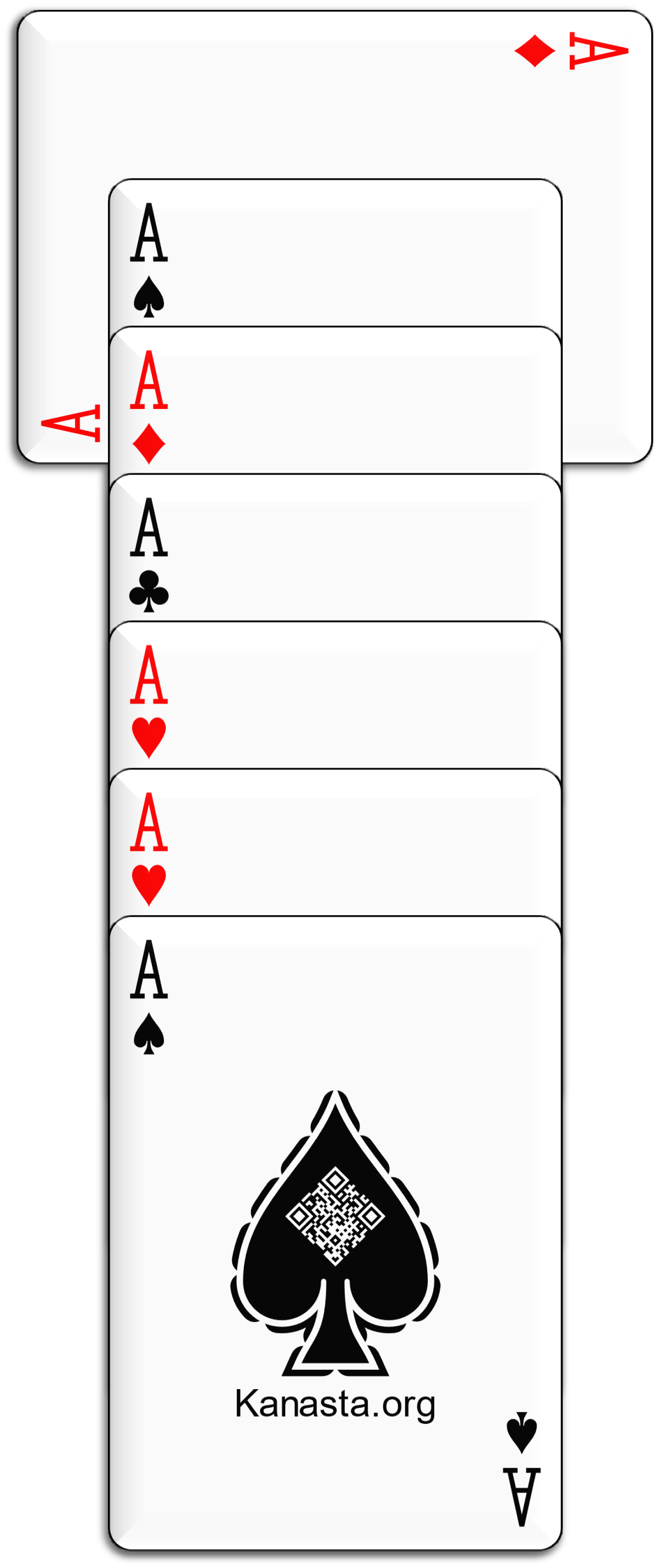 Kanasta örneği AS-AH-AH-AC-AD-AS-AD